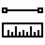 Measure Line SVG Icon